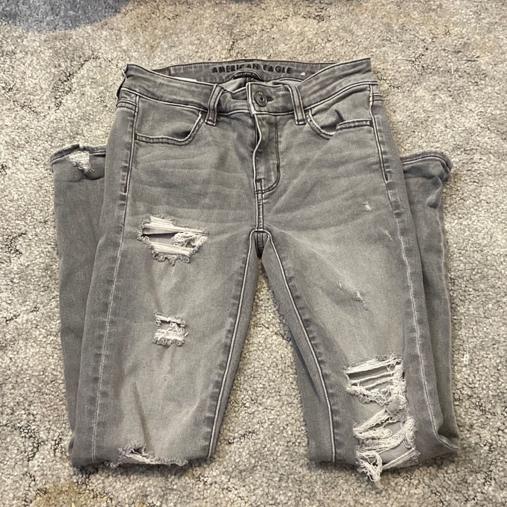 Gray A&E Jeans